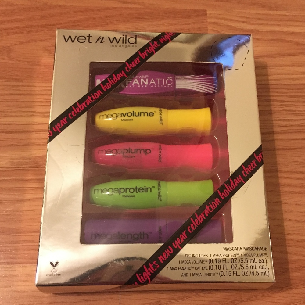 Wet n Wild Mascara Mascarade Set 5 Minis Black NIB